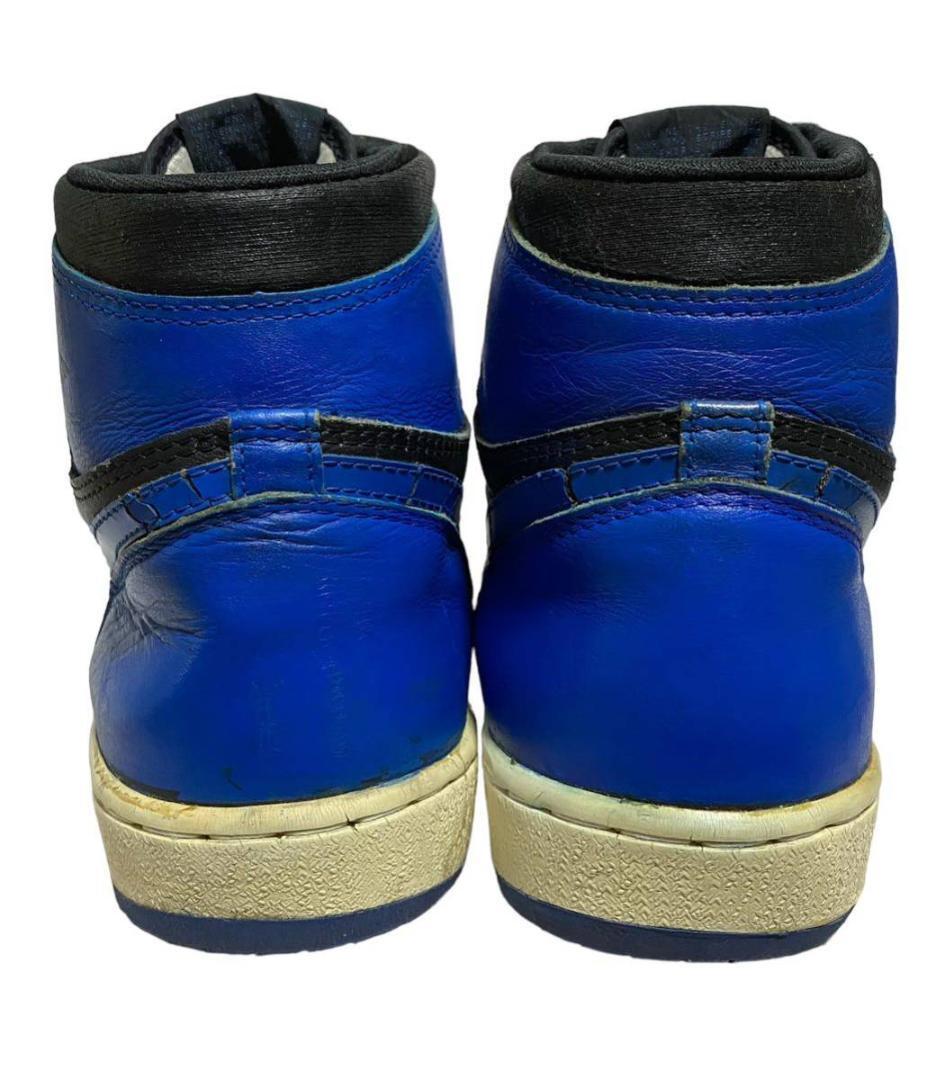 (S)Air Jordan 1 オリジナル！黒x青 ロイヤル85年 ビンテージ 85年 韓国製 NIKE AIR JORDAN 1 ORIGINAL ROYAL