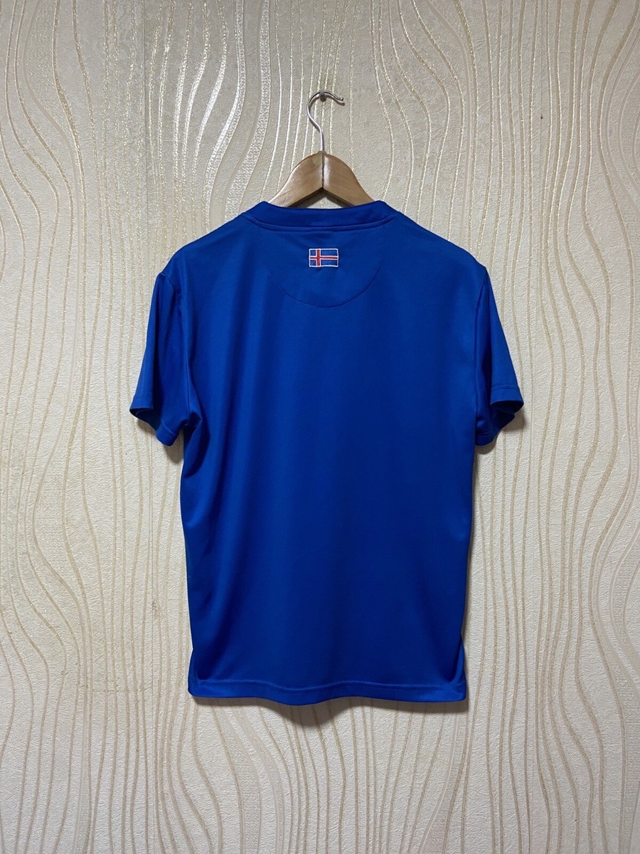 ICELAND 2014 2015 HOME FOOTBALL SHIRT SOCCER JERSEY ERREA sz S MEN