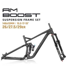 Bicycle Frame Full Suspension Boost Frame148*12MM with Rear Shock Boost New
