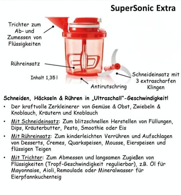 Tupperware Super Sonic Extra, NEU