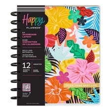 Undated Bold & Botanical Happy Planner BIG DASHBOARD LAYOUT - 12 MONTHS