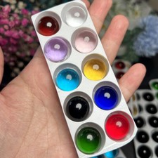 Mixed 16/20mm Crystal Sphere Beads Glass Solid Balls Traditional Marbles Game