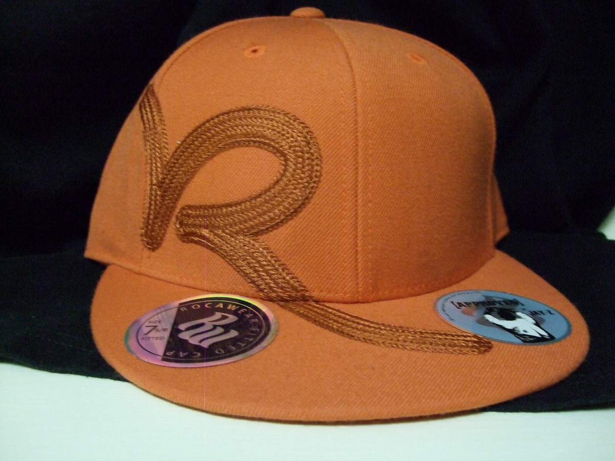 BBOY ROCAWEAR 刺繍 ベースボールキャップ キャップ ロカウェア ROCAWEAR ROCA WEAR JAY Z JEANS POLO ORANGE CLAY MLB FITTED BALL