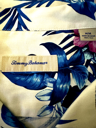 Tommy Bahama Silk Floral Button Up Hawaiian Camp Shirt Sz Medium (M) - Bild 3 von 3