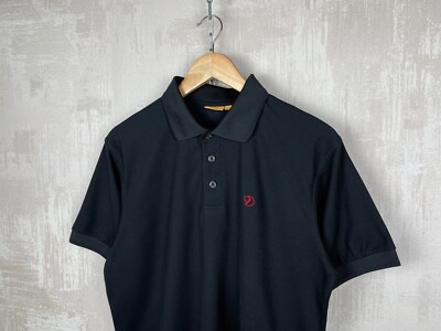 Fjallraven Crowley Pique Shirt Men's Polyester Polo T-shirt Sz M