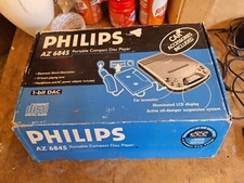 Vintage Philips AZ 6845 Portable Compact Disc player for car in orginal box 1995