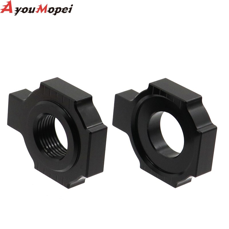 Rear Axle Blocks Adjuster Chain For 125 150 450 540 525 SX MXC EXC