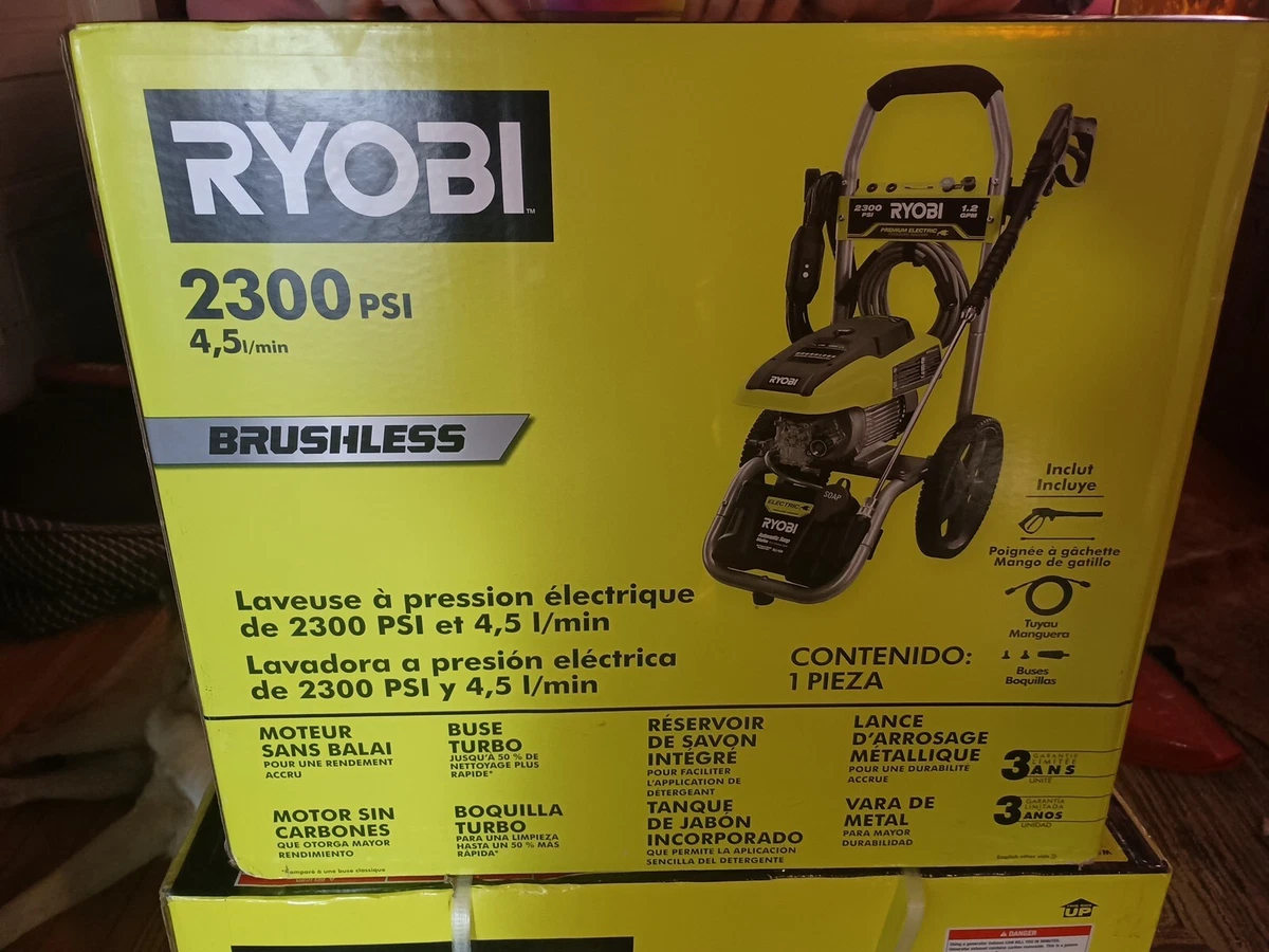 RYOBI RY142300 2300PSI 1.2GPM Brushless Electric Pressure