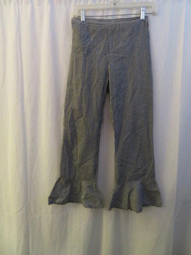 WOMENS BLOOMINGDALES BLACK/WHITE GINGHAM PRINT CAPRI PANTS SZ S*