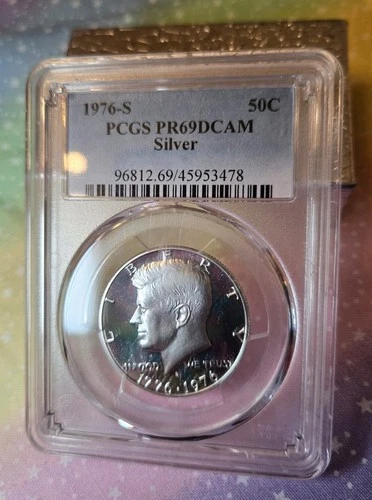 1976 S PCGS PR69 DCAM KENNEDY HALF DOLLAR PROOF COIN 50 CENT