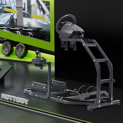 Used -Hottoby Rennsimulator Cockpit Ständer Fit Logitech G29 Thrustmaster T300RS