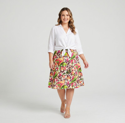 Du Milde Sofias Parrots skirt Rock Aus Baumwolle  Xs S L XL Tiermuster Papagei