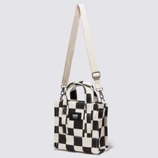 VANS Checkerboard LIL Pergs Midi Canvas Eco Tote Bag Shoulder 7L-VN000HRW3KS1