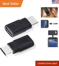 Matte Black USB-C Extender Adapter 2 Pack: 40Gbps Data  Power Capabilities
