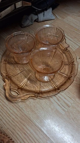 Jeanette Glass Co. Cherry Blossom Depression Gass