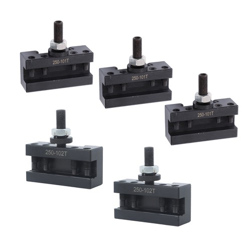 250-101XL 102XL AXA Tool Post Set 5 Pack Heavy Duty Wide Slot Machining - Zdjęcie 8 z 24