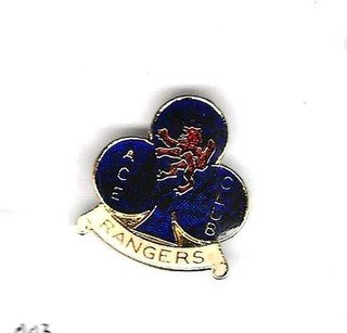 RANGERS COFFER BADGE...ACE OF CLUBS
