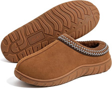 Men'S Memory Foam Fuzzy Slippers Indoor Outdoor Winter House Shoes