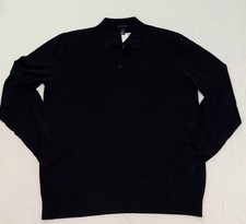H&M Regular Fit Fine-knit Long Sleeve Polo Sh...