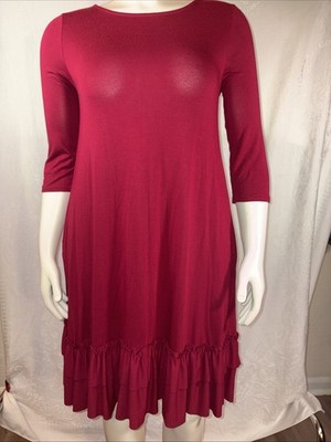 Zenana Outfitter s Women s Maroon  Dress Size Medium