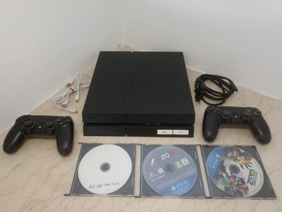 Sony PlayStation - PS4 Konsole - 500GB + 2 Controller + 63 Spiele + Kabel