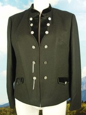 Hochwertig Bavaria Loden Blazer neuwertig Janker Samt Münzknöpfe schwarz Gr.38