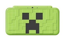 Used Minecraft New 2DS LL Creeper Edition w/ Stylus Charger Scratches