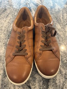 JOHNNIE-O Surfside Sneakers Casual Tan Lace Up Leather Men\'s Size 10.5 M US Johnnie-o Men main image 4