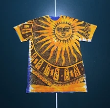 Liquid Blue Sun & Moon AOP T Shirt Medium 1992 Official Reprint All Over Print