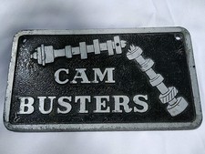 Vtg. Original Cam Busters Hot Rod Car Club License Plate Bumper Dragger Plaque Vtg. Original Cam Busters Hot Rod Car Club License Plate Bumper Dragger Plaque