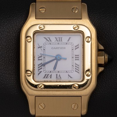 Cartier Watch Santos Carrée 18K Yellow Gold 24mm 0901