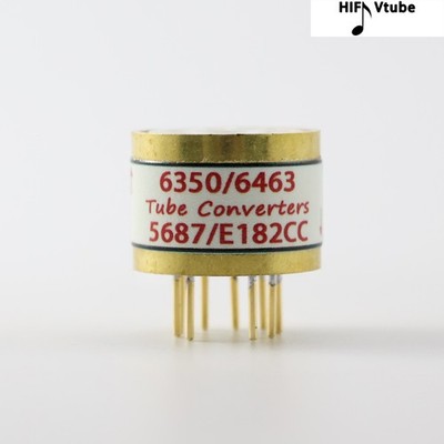 One Gold plated 6350 6463 TO E182CC 5687 Vacuum tube convert socket DIY HIFI