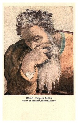 Testa  di Geremia , Michelangelo, ROMA -Cappella Sistina