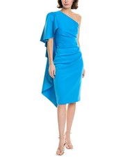 Black Halo Odella Cocktail Sheath Dress Women's Blue 0