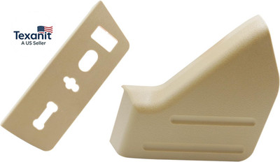 2PCS Compatible with Ford F150 Seat Trim Cover Panel and Seat Switch Housing Bez
