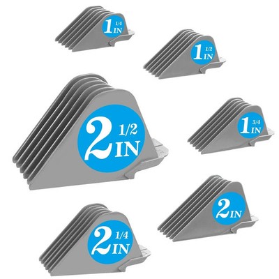 Clipper Guards for Wahl 10 12 14 16 18 20 Hair 6pcs Extra Gray