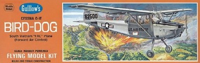 Guillows 902 Cessna O1E Bird Dog Military Aircraft Plane Model Kit