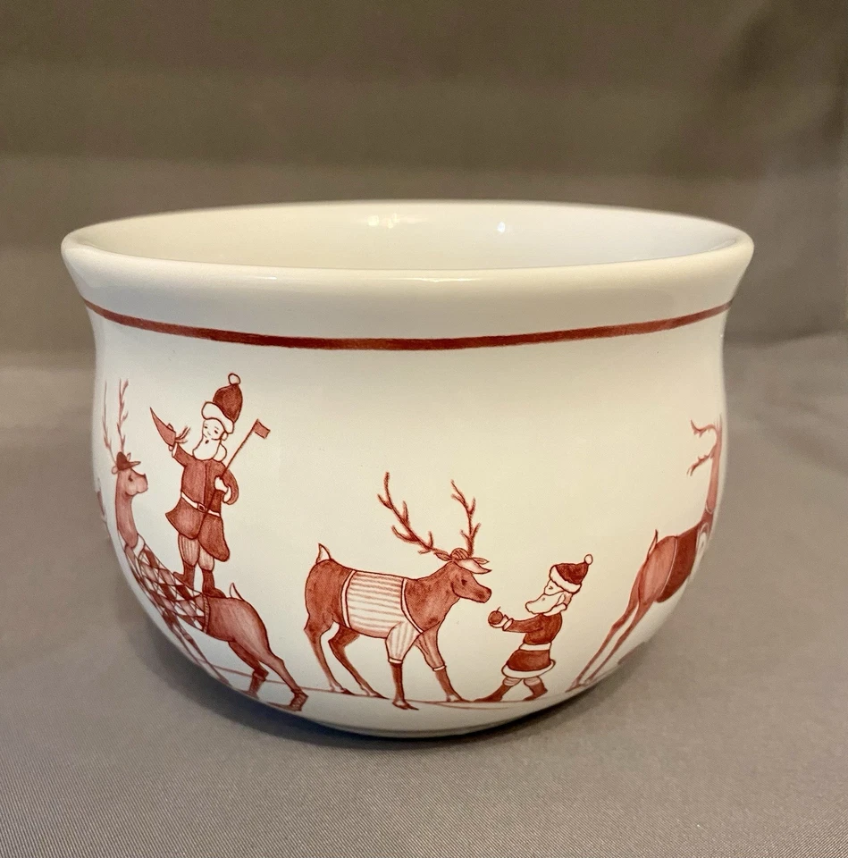 Juliska Country Estate Reindeer Games Comfort Bowl New With Sticker No Box - Image 4 of 4