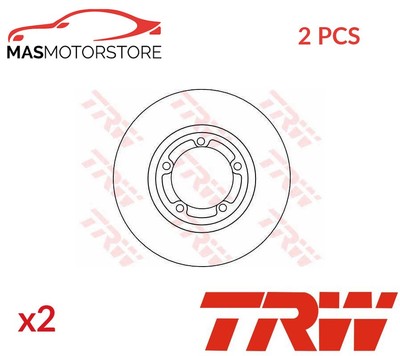 BREMSSCHEIBEN SATZ PAAR VORNE TRW DF4102 2PCS P FÜR JAC REFINE M1 2.8L,2L,2.4L