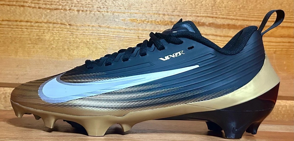 Nike Vapor Speed 3 Black Metallic Gold Football Cleats Mens 7.5 FB3303-003 NEW Nike Vapor Speed 3 Black Gold Football Cleats | Mercari main image 2