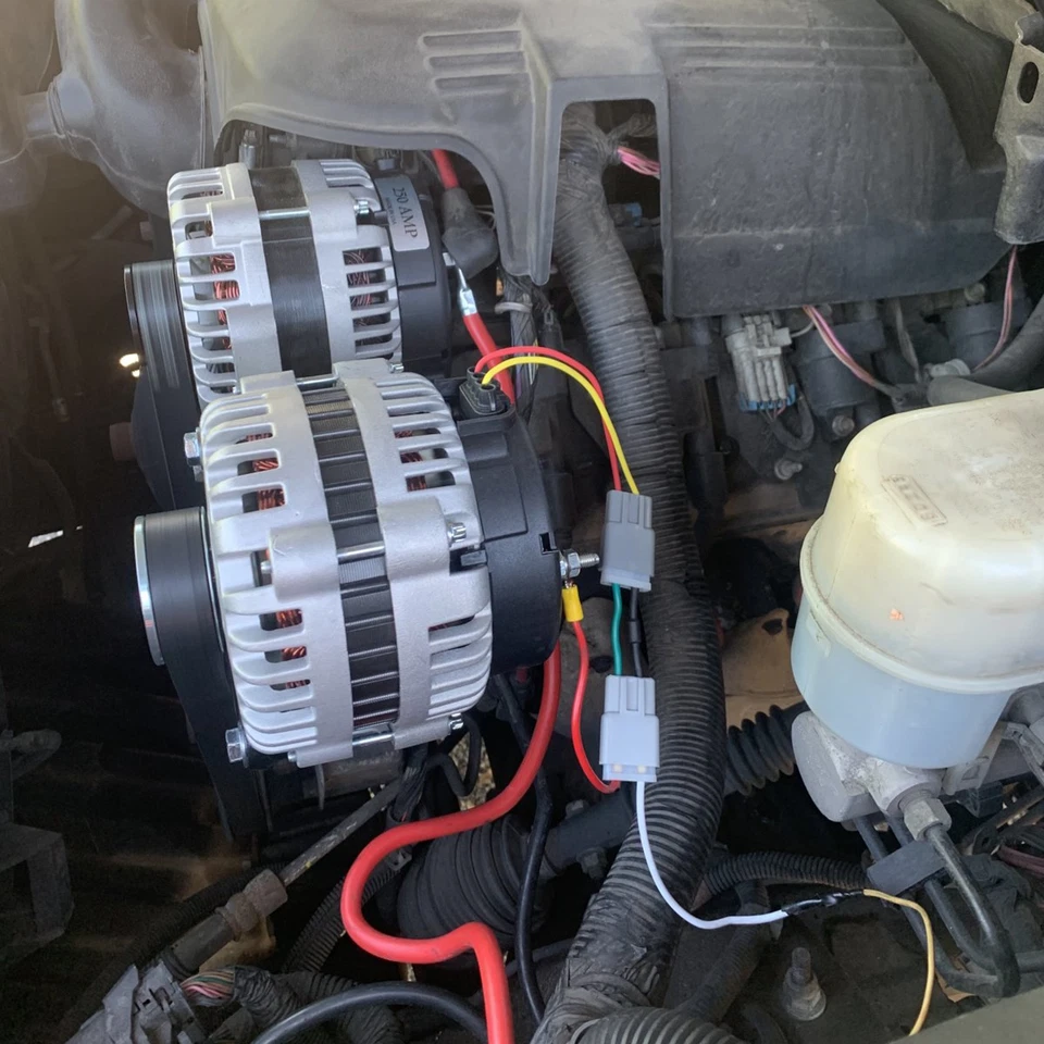 Dual Alternator Bracket For GM For Chevy SUV Truck Engine 99-13 For Hummer H2 H3 - Image 3 of 4