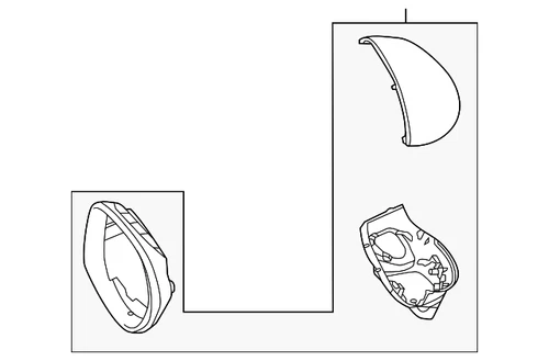 Genuine Honda Mirror Housing 76204-TK8-A51ZB