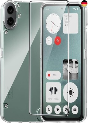 Transpanrent hülle für Nothing CMF Phone 1, mit 1-teiligem Displayschutz aus g