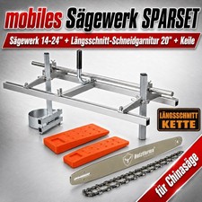 S&auml;gewerk Set1: mobiles S&auml;gewerk 24" + Schwertgarnitur 50cm + 2x Keile