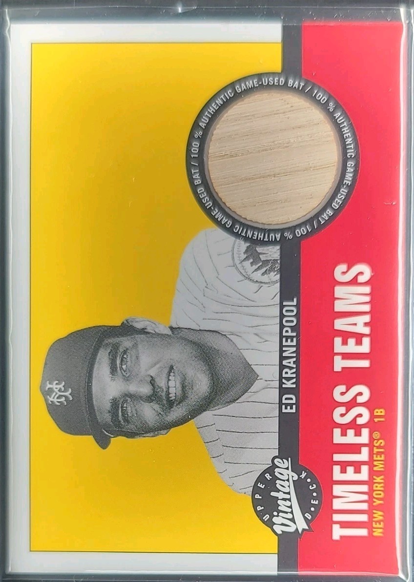 2001 Upper Deck Vintage - Timeless Teams Bats Ed Kranepool #NYM-EK (MEM)