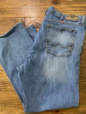 Wrangler Jeans Mens 4Blue Relaxed Boot Premium Quality Denim
