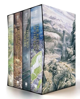 Coffret Le Hobbit et le Seigneur des Anneaux par J.R.R Tolkien NEW HARDCOVER ... - Photo 1/4