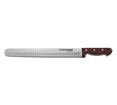 Dexter-Russell 13062 14'' Duo-Edge Roast Slicer, Wide Blade High Carbon Steel