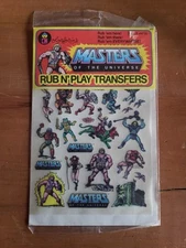 Sealed 1983 Colorforms He-Man Masters Of The Universe Rub N' Play Transfer Set