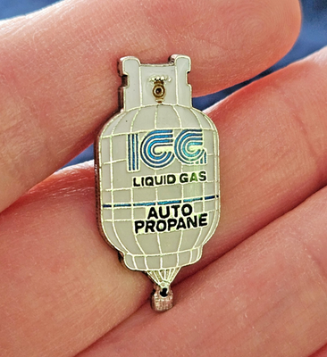#ad ICG Liquid Gas Auto Propane Hot Air Balloon Enamel Lapel Pin C $10.00